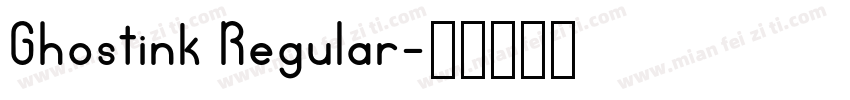 Ghostink Regular字体转换